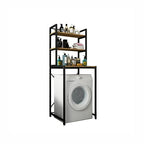 Space-Saving Wood Bathroom Rack for Washing Machine & Toilet