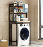 Space-Saving Wood Bathroom Rack for Washing Machine & Toilet