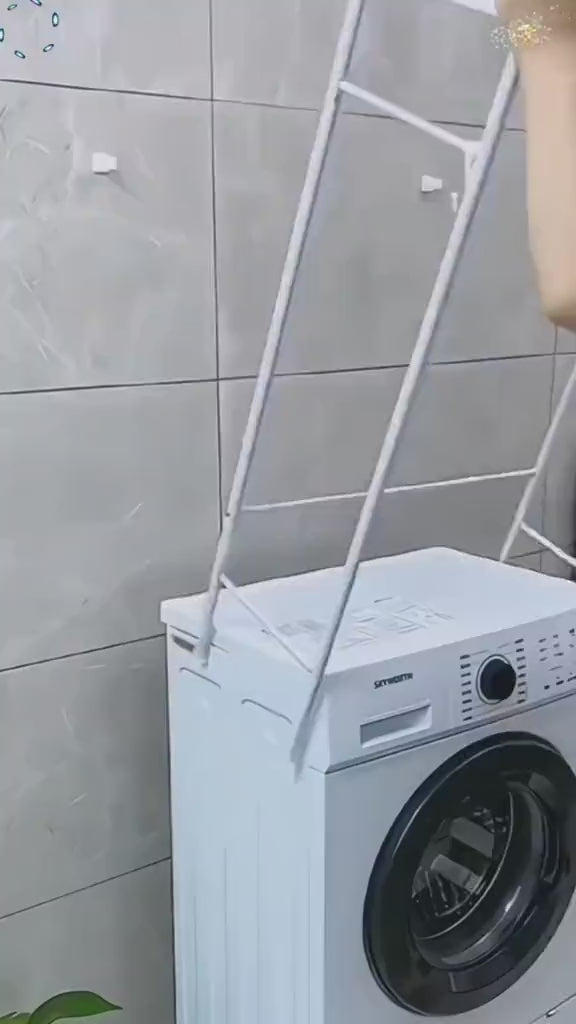 Space-Saving Wood Bathroom Rack for Washing Machine & Toilet