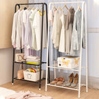 Floor-Standing to Ceiling-Mounted Coat Rack – Simple Clothes Drying Rack with Shelf